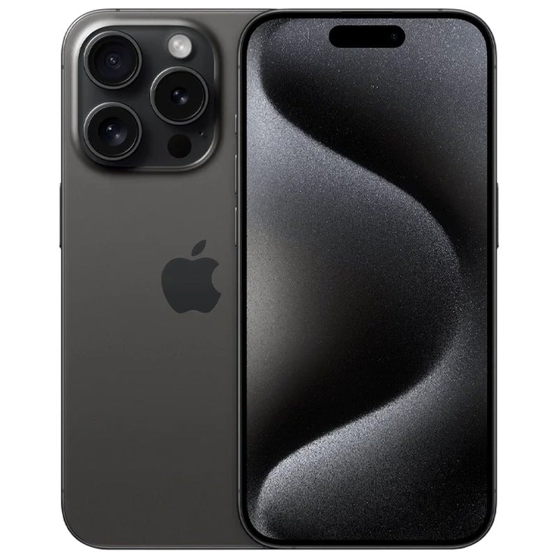iPhone 15 Pro 512GB Black Titanium, față și spate, resigilat iRestore Chișinău