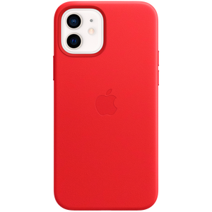 Оригинальный кожаный чехол iPhone 12/12 Pro Scarlet (Red)