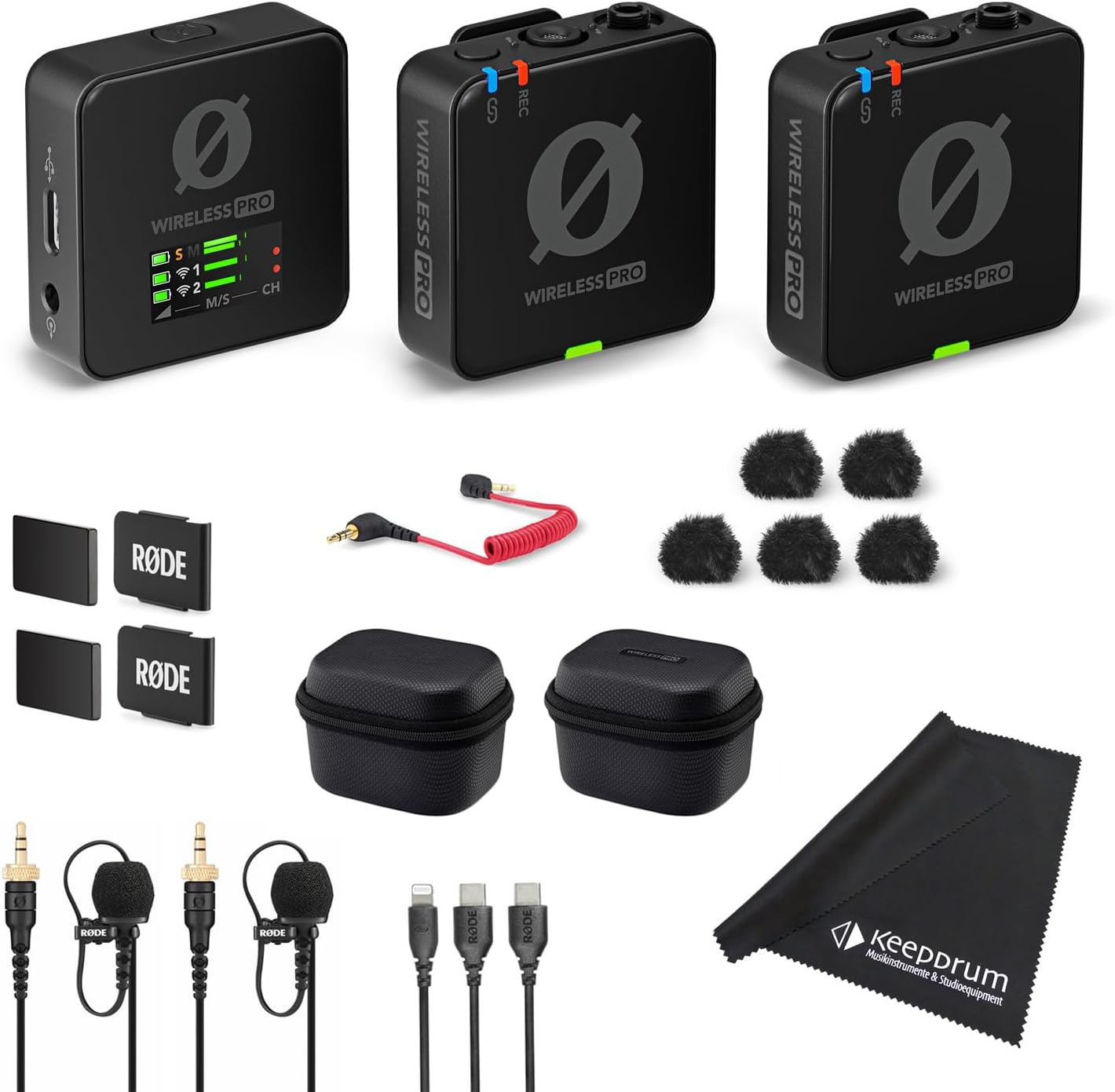 DJI Mic 2 Compact 2-Person Digital Microphone System/Recorder for Camera and Smartphone (2.4 GHz)