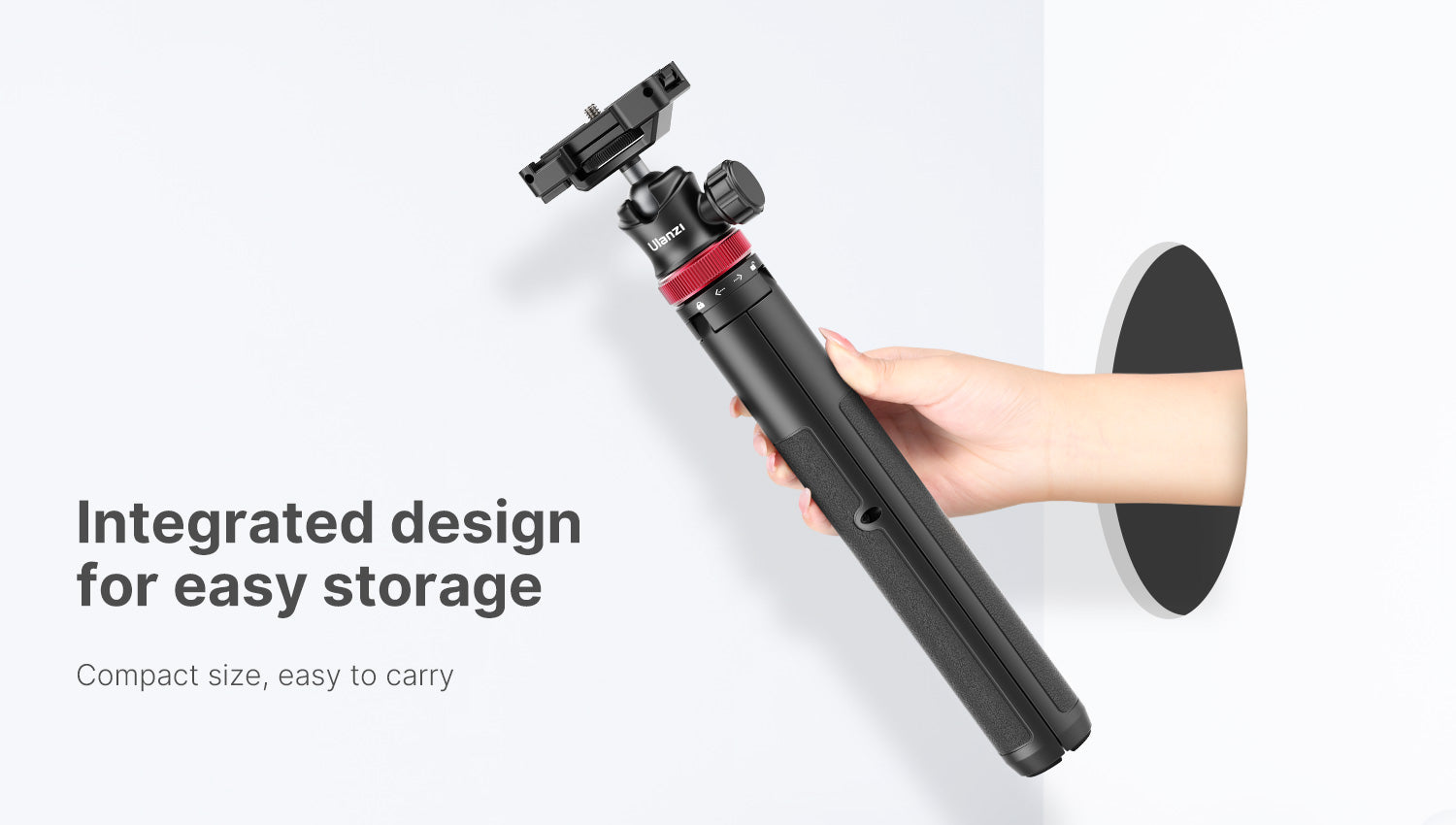 Stativ Ulanzi MT-44 negru extensibil 146 cm pentru vlog
