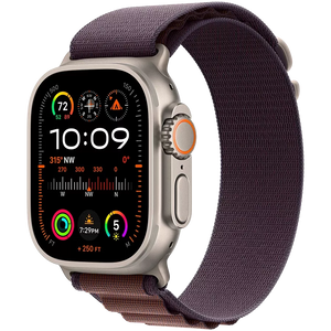 Apple Watch Ultra 2, 49mm, Natural Titanium, Alpine Loop Indigo - Indigo S
