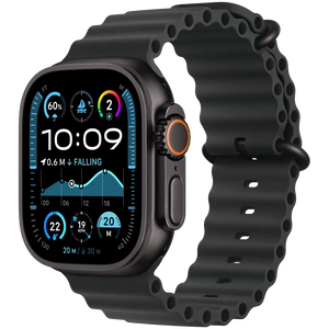 Apple Watch Ultra 2, 49mm, Black Titanium, Black Ocean Band