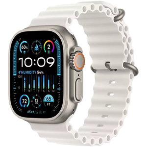 Apple Watch Ultra 2, 49mm, Natural Titanium, White Ocean Band