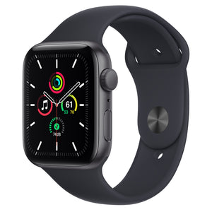 Apple Watch SE 2 GPS, 40mm Space Grey Aluminium Case with Midnight Sport Band - 40MM Space Gray