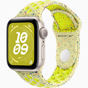 Apple Watch SE GPS 40mm Starlight, bratara Nike Volt Splash S/M