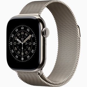 Apple Watch 11 Series, 42mm GPS+ Cellular Natural Titanium with Natural Milanese Loop