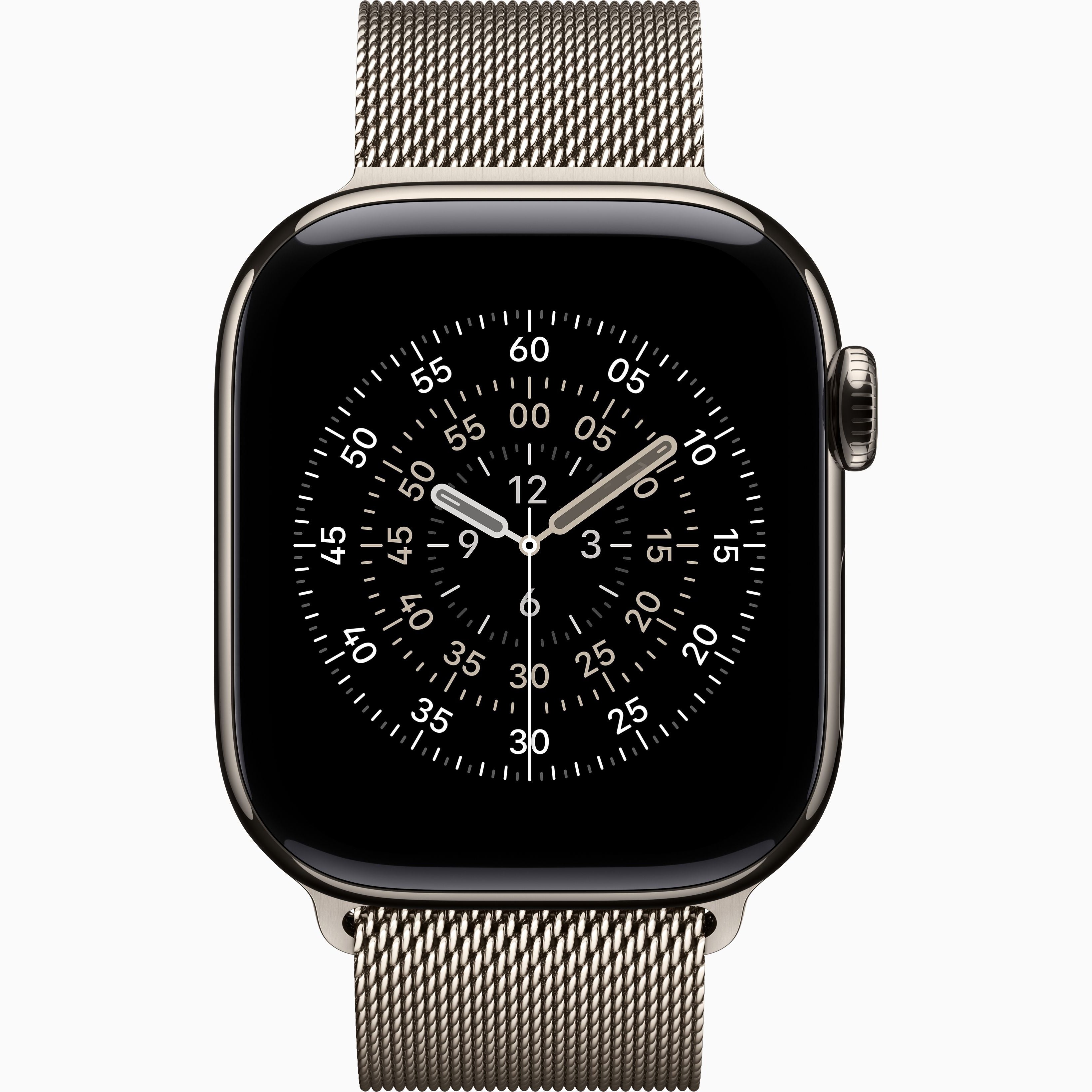 Apple Watch 11 Series, 42mm GPS+ Cellular Natural Titanium with Natural Milanese Loop