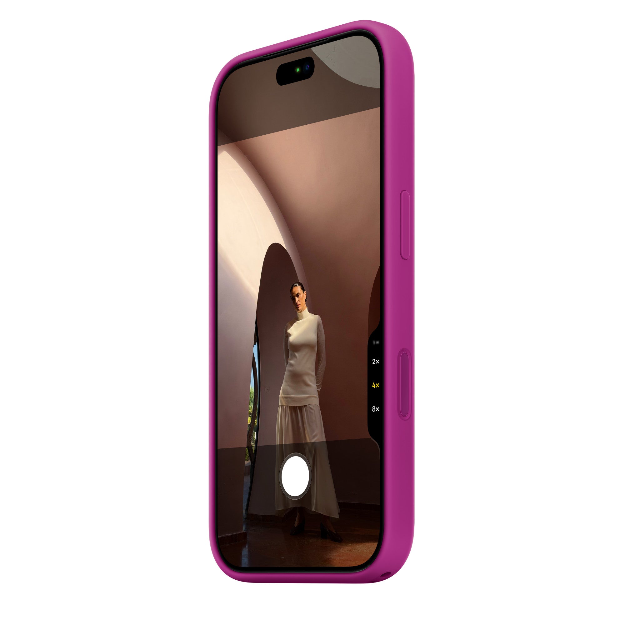 Husa Apple Silicon MagSafe iPhone 18 Pro Magenta, iRestore Chisinau