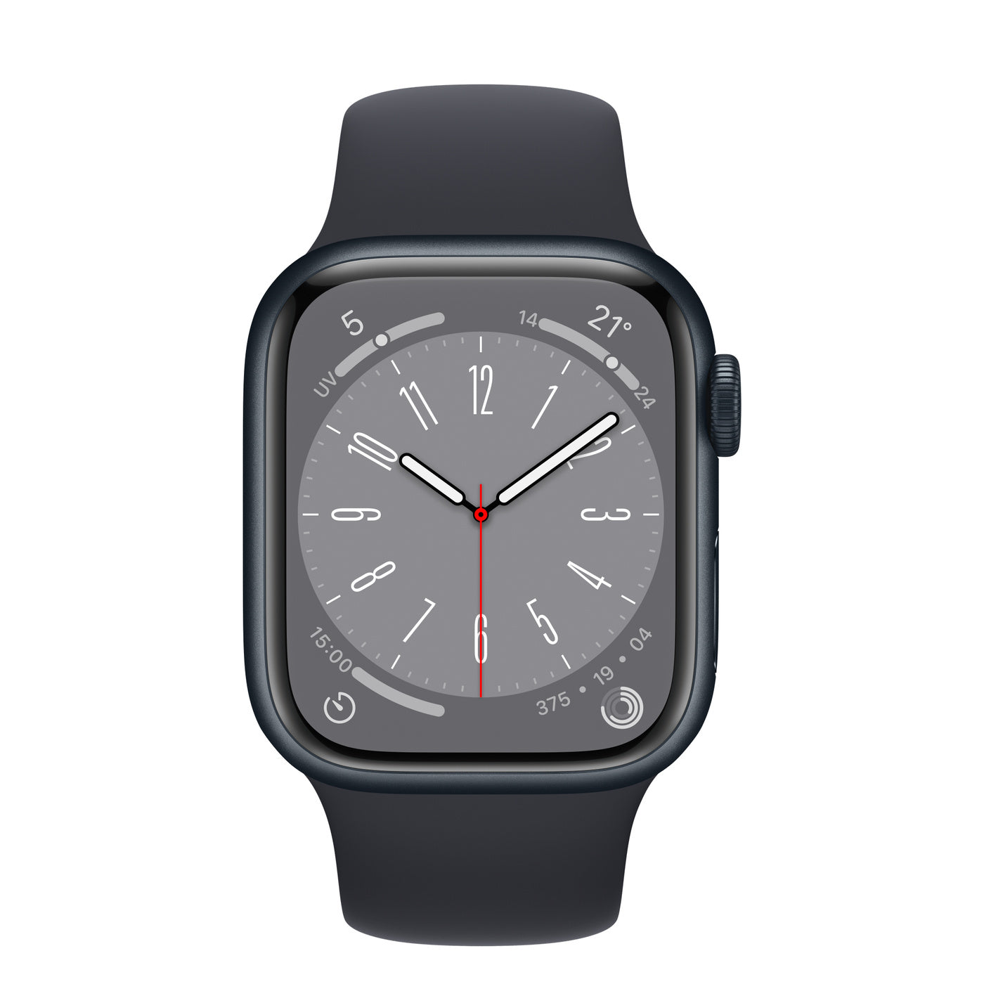 Apple Watch 44MM Silicon Standart Sport Band Black