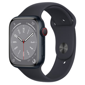 Apple Watch Series 8 45mm Midnight Cellular Aluminum Case with Sport Band - Полночь 45 мм