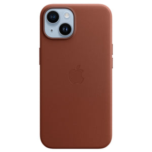 Оригинальный кожаный чехол iPhone 14 - Umber