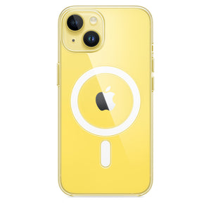 Оригинальный силиконовый прозрачный чехол iPhone 14
