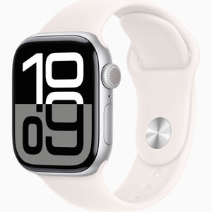 Apple Watch Series 10 GPS 42mm Silver, bratara Light Blush S/M
