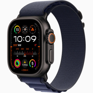 Apple Watch Ultra 2 GPS+Cellular 49mm Black Titanium, Alpine Loop Navy