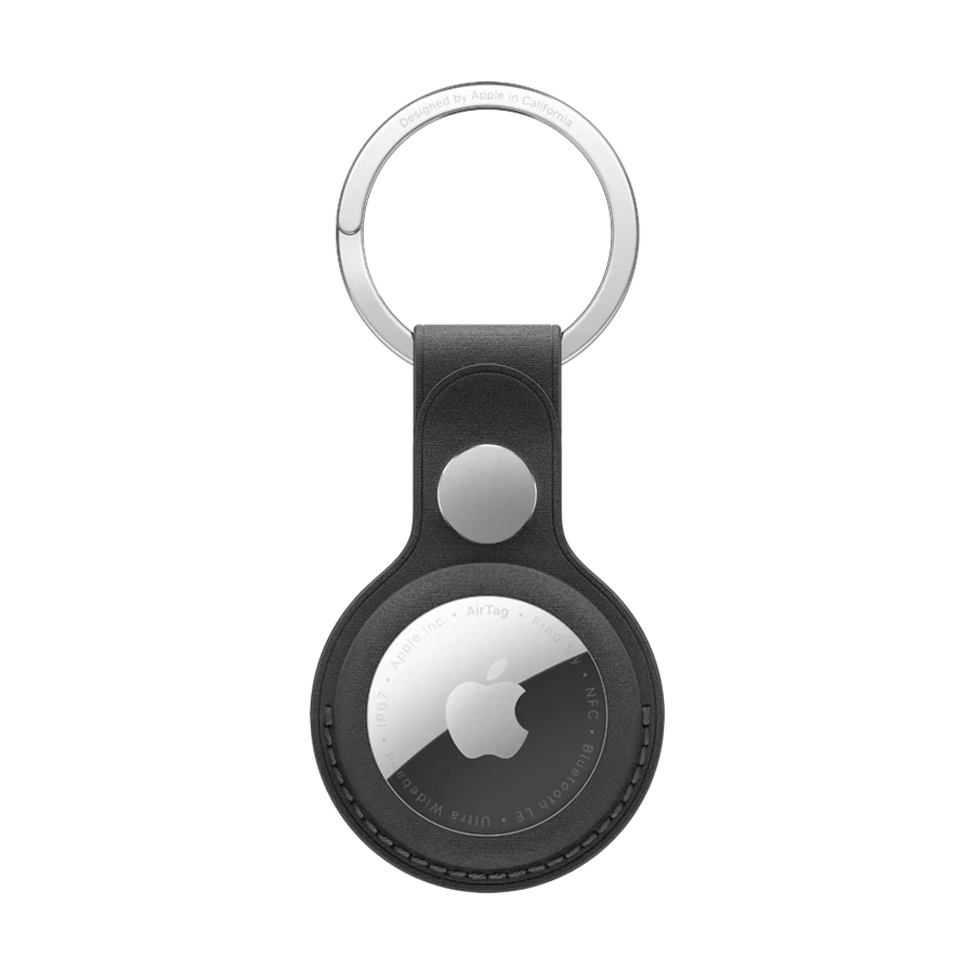 Breloc Apple FineWoven pentru AirTag, Black, iRestore Chisinau