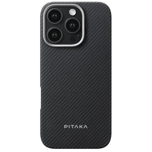 Чехол PITAKA с MagSafe iPhone 16 Pro Ultra-Slim - Carbon Black/Gray
