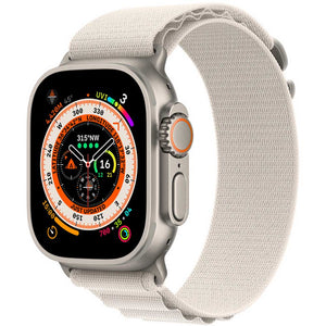 Apple Watch Ultra 2, 49mm, Natural Titanium, Starlight Alpine Loop S
