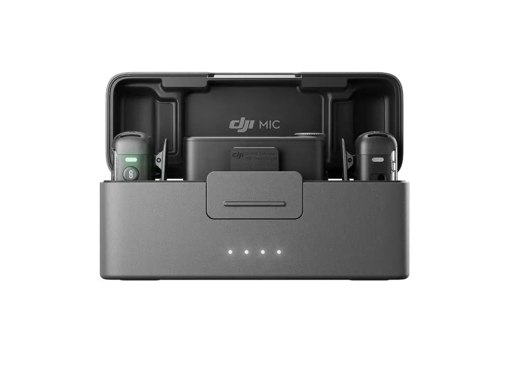 DJI Mic 2 Sistem de microfon digital compact pentru 2 persoane/Înregistrator pentru cameră și smartphone (2,4 GHz)