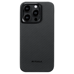 Чехол PITAKA с MagSafe iPhone 15 Pro Max Ultra-Slim Carbon Black