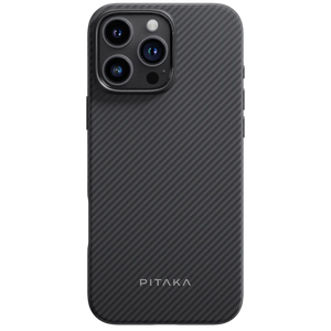 Чехол PITAKA с MagSafe iPhone 16 Pro Max Military-Grade Protective Carbon Black