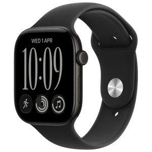 Apple Watch Series 12 GPS 42mm Black, Sport Band Black S/M