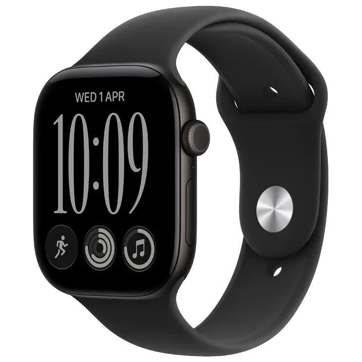 Apple Watch Series 12 GPS 42mm Black, Sport Band Black M/L
