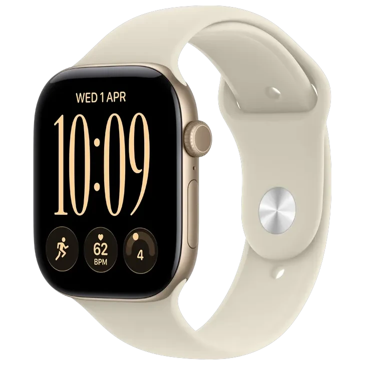 Apple Watch Series 12 GPS 46mm Light Gold, Sport Band Sand M/L