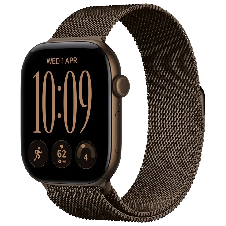 Apple Watch Series 12 GPS 42mm Dark Bronze, Milanese Loop