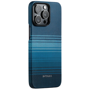 Чехол PITAKA с MagSafe iPhone 15 Pro Max Ultra-Slim Aramid - Восход луны