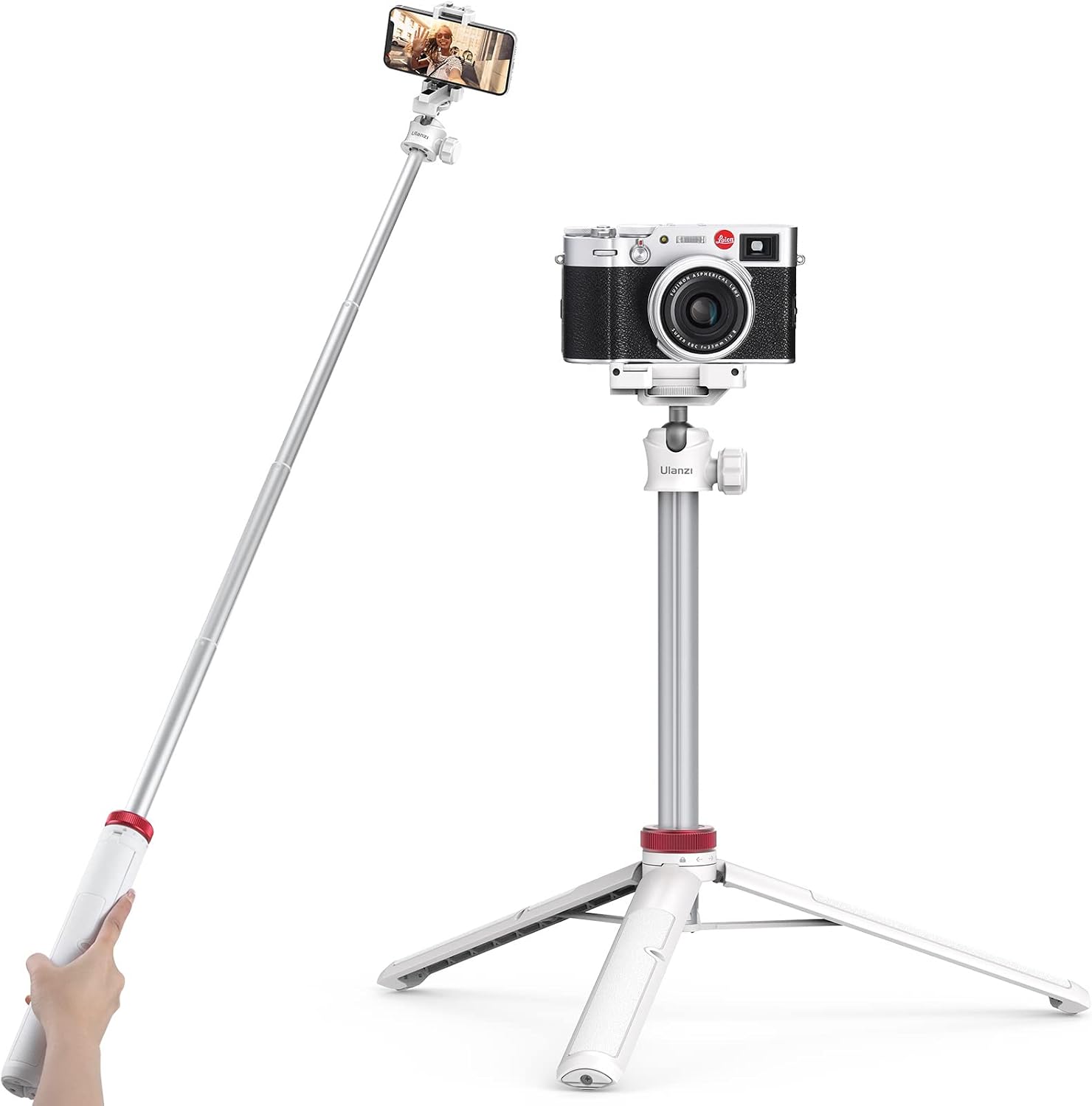 Stativ Ulanzi MT-44 alb extensibil 146 cm pentru vlog