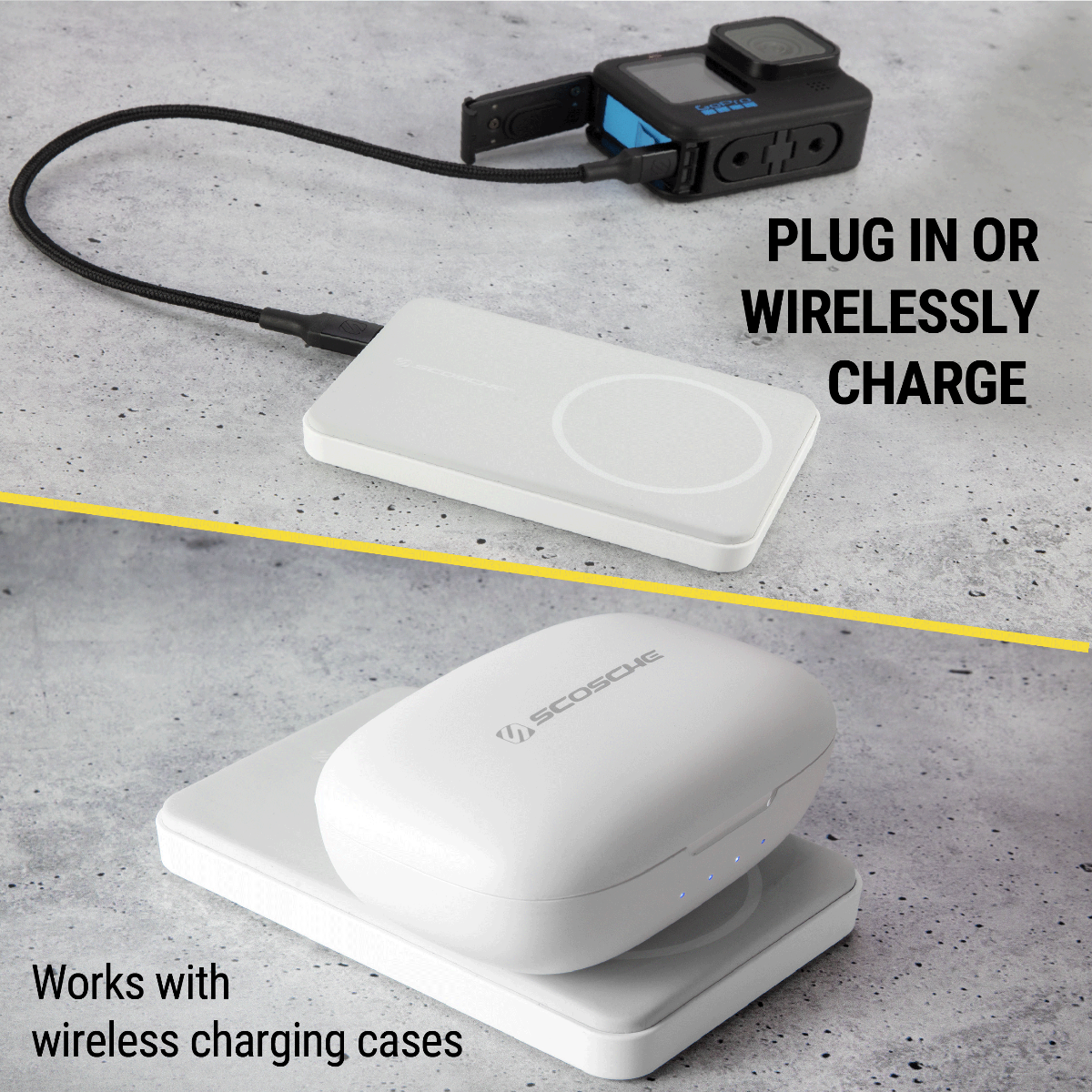 Baterie externă magnetică Scosche GoBat MS 5K albă MagSafe, iRestore Chișinău