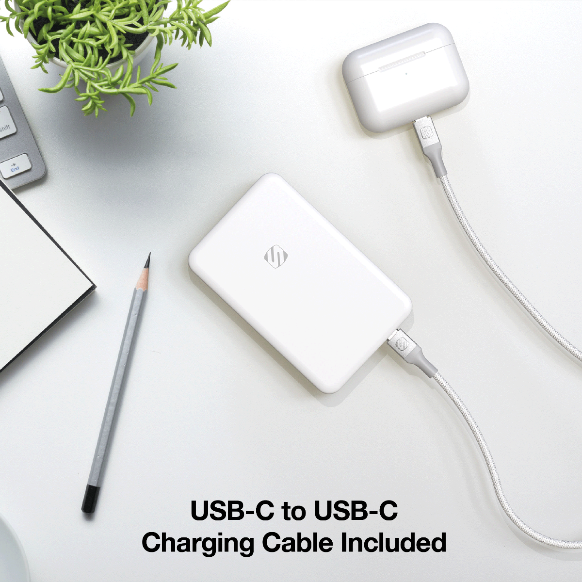 Baterie externă magnetică Scosche GoBat MS 5K albă MagSafe, iRestore Chișinău