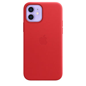 Iphone 12-12 Pro Husa Piele - Red