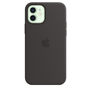 iPhone 12-12Pro  Silicone Case with MagSafe - Black