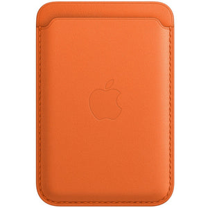 Кожаный кошелёк iPhone Leather Wallet - Апельсин