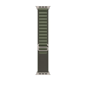 Ремешок Apple Watch Ultra Natural Titanium 44/45/46/49mm Green Alpine Loop - Green M